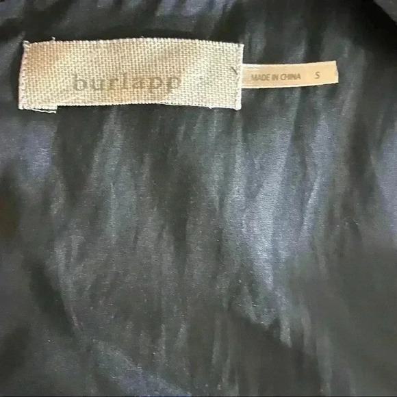 Anthropologie Retro Black Gold Polka Dot Fit & Flare Mini Flower Dress Size S - Picture 12 of 13